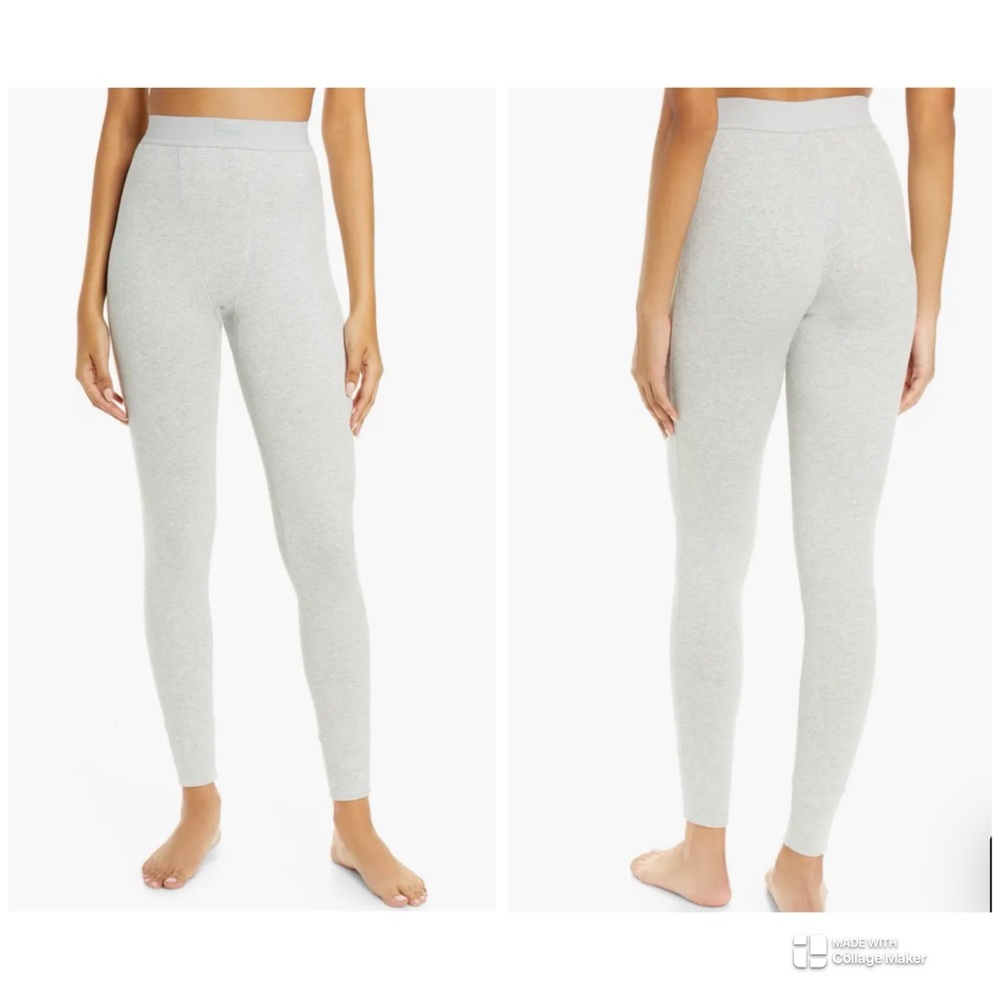 Skims Stretch Cotton Rib Leggings